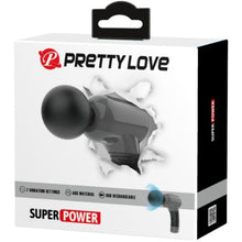 Aparat de masaj PRETTY LOVE Super Power, pentru corp și zone intime, 7 funcții de vibrație, 5 viteze, gri închis