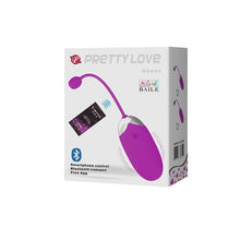 Ou vibrator PRETTYLOVE - Abner, control prin aplicatie, 12 functii de vibratie, 7.5 cm x 3.3 cm, mov