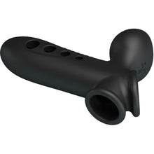 Manșon gonflabil PRETTY LOVE Airbag Crane, pentru îngroșarea penisului, întârzierea ejaculării și stimulare, din silicon, negru