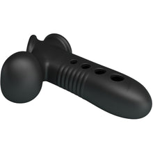 Manșon gonflabil PRETTY LOVE Airbag Crane, pentru îngroșarea penisului, întârzierea ejaculării și stimulare, din silicon, negru