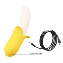 Vibrator PRETTY LOVE Banana Geek, în formă de banană, 3 funcții de penetrare automată, 7 funcții de vibrație, galben