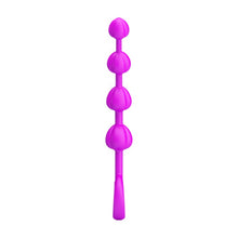 Rozariu anal PRETTY LOVE Beeds, cu inel pentru extracție ușoară, lungime 19.5 cm, diametre progresive 1.7 – 2.3 cm, mov