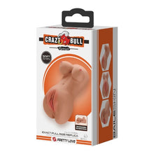 Masturbator realistic cu sâni PRETTY LOVE Crazy Bull Hannah, simulare vaginală și anală cu textură realistică