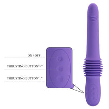 Vibrator PRETTY LOVE Pazuzu, cu 3 funcții de penetrare automată, rezistent la apă, lungime 29.2 - 36.2 cm, culoare mov