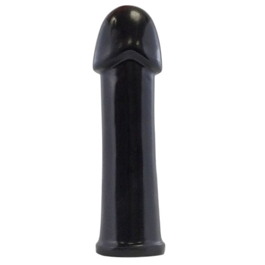Plug anal PROWLER RED The Helmet Black, din TPE moale, lungime inserabilă 22.8 cm, diametru 7.2 cm, negru