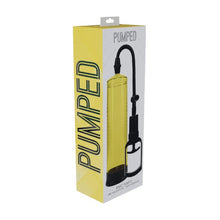 Pompă manuală PUMPED Basic Pump 2, pentru mărirea penisului și îmbunătățirea performanțelor sexuale, 31 cm, galben
