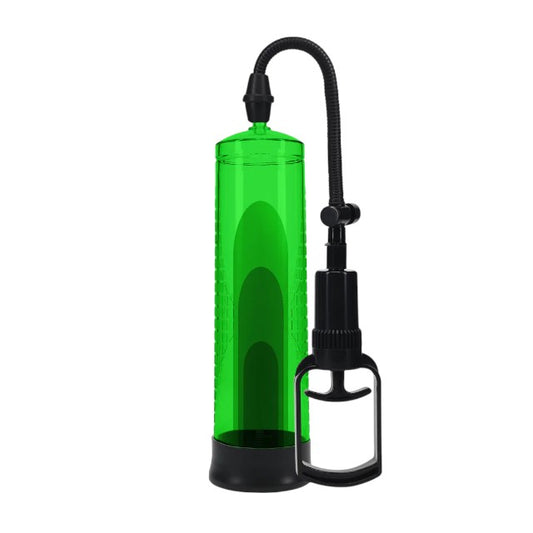 Pompă manuală PUMPED Basic Pump 2, pentru mărirea penisului și îmbunătățirea performanțelor sexuale, 31 cm, verde