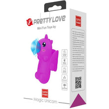 Stimulator PrettyLove - Magic Unicorn, pentru stimulare clitorisului, 7.5 cm, mov