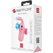 Stimulator PrettyLove - Magic Fairy, pentru stimulare clitorisului, 9.1 cm, roz