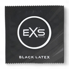 Prezervative EXS Black Latex, din latex, diametru 54 mm, fără miros, culoare negru, 12 bucăți