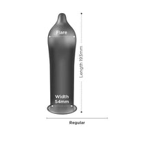 Prezervative EXS Black Latex, din latex, diametru 54 mm, fără miros, culoare negru, 12 bucăți