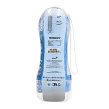Masturbator manual REALROCK Crystal Clear Easy Rider, texturat pentru stimulare intensă, din TPE, rezistent la apă, albastru