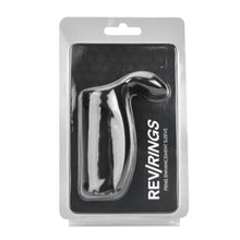 Manșon REV RINGS Penis Enhancement Sleeve, pentru îngroșarea penisului, cu capăt pentru stimularea clitorisului, negru