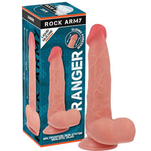 Dildo ROCK ARMY Liquid Silicone Ranger, bază cu ventuză pentru fixare, din silicon hipoalergenic, lungime 22 cm, culoarea pielii