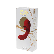 Vibrator dublu ROUGE VELVET Serena, pentru clitoris și punctul G, cu simulare sex oral, 10 funcții de vibrații ultra-puternice, roșu