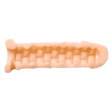 Manșon pentru extensia penisului LOLA Real Bubbles, +1 cm în lungime, +1.5 cm în grosime, culoarea pielii