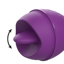 Stimulator clitoris Rewolution REWOLINGO, cu funcție de simulare sex oral, 10 funcții de vibrație, rezistent la apă IPX6, culoarea mov