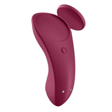 Vibrator pentru chilot SATISFYER Sexy Secret, cu control prin aplicație, cu vibrații personalizate, rezistent la apă IPX7, mov