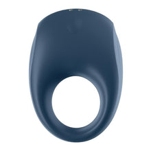 Inel vibrator SATISFYER - Strong One, control prin aplicatie, pentru stimularea erectiei, albastru