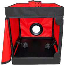Cabină de sex SECRET DOME Bukkake Black & Red, mobilier pentru jocuri erotice BDSM, cu saltea și cătușe, negru cu roșu