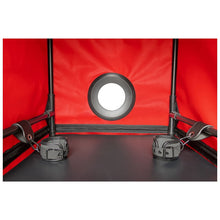Cabină de sex SECRET DOME Bukkake Black & Red, mobilier pentru jocuri erotice BDSM, cu saltea și cătușe, negru cu roșu
