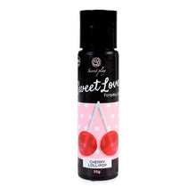 Gel intim comestibil SECRET PLAY Sweet Love - Cherry Lollypop, cu aromă de acadea cu cireșe, 55 gr