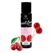 Gel intim comestibil SECRET PLAY Sweet Love - Cherry Lollypop, cu aromă de acadea cu cireșe, 55 gr