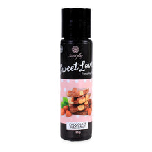 Gel intim comestibil SECRET PLAY Sweet Love - Chocolate Hazelnut, cu aromă de ciocolată cu alune de pădure, 55 gr