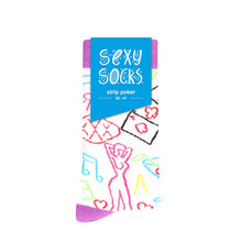 Șosete cu temă sexuală SEXY SOCKS Strip Poker, pentru bărbați, perfecte ca un cadou sexy și amuzant, mărimea 42-46, multicolor