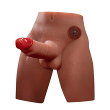 Masturbator anal gay SHEQU Jason, torso cu dildo atașat de 17 cm, funcție de penetrare automată, 7 funcții de vibrație