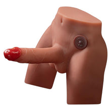 Masturbator anal gay SHEQU Jason, torso cu dildo atașat de 17 cm, funcție de penetrare automată, 7 funcții de vibrație