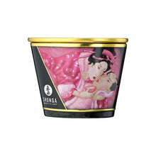 Lumânare pentru masaj SHUNGA Aphrodisia - Rose Petals, cu uleiuri 100% naturale, cu aromă de trandafir, 170 ml