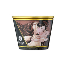 Lumânare pentru masaj SHUNGA Excitation - Intoxicating Chocolate, cu uleiuri 100% naturale, cu aromă de ciocolată, 170 ml