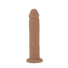 Dildo SILEX-D 9” Model 2, design realist, reactiv la căldură, bază cu ventuză pentru fixare, lungime 22.9 cm, culoarea pielii