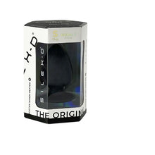 Plug anal SILEX-D S Plug Model 1, din silicon premium, reactiv la căldură, lungime 8.5 cm, diametru 5.2 cm, negru (mărime S)