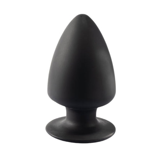 Plug anal SILEX-D XS Plug Model 1, din silicon premium, reactiv la căldură, lungime 8 cm, diametru 4.5 cm, negru (mărime XS)