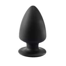 Plug anal SILEX-D XS Plug Model 1, din silicon premium, reactiv la căldură, lungime 8 cm, diametru 4.5 cm, negru (mărime XS)