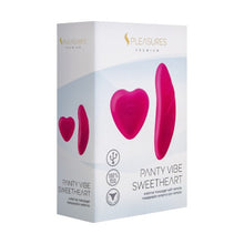 Vibrator pentru chilot S PLEASURES Panty Vibe Sweetheart, chilot inclus, cu telecomandă în formă de inimă, 10 funcții de vibrație, roz