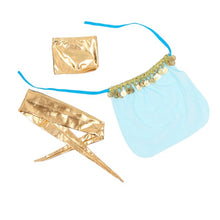 Costum sexy SUBBLIME India Style, set cu sutien, șalvari și accesorii, culoare albastru cu auriu, mărime L/XL (model D-239900)