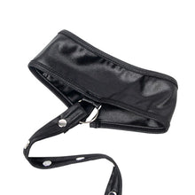 Lenjerie sexy SUBBLIME Leather Bondage Dress, rochie cu aspect lucios și curele BDSM, culoare negru, mărime S/M, model 954406