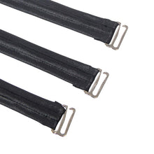 Lenjerie sexy SUBBLIME Leather Bondage Dress, rochie cu aspect lucios și curele BDSM, culoare negru, mărime S/M, model 954406