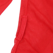 Set lenjerie sexy SUBBLIME, halat babydoll cu dantelă decorativă + chilot tanga, culoare roșu transparent, mărime S/M (R81157-2)