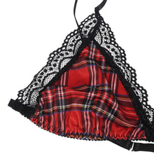 Costum erotic școlăriță SUBBLIME Sexy University Costume, cu sutien, chilot sexy și ham cu papion, mărime L/XL