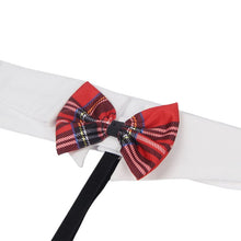 Costum erotic școlăriță SUBBLIME Sexy University Costume, cu sutien, chilot sexy și ham cu papion, mărime L/XL