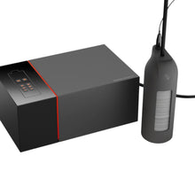 Masturbator automat SUCK-O-MAT 3, 10 funcții de simulare sex oral, cu 280 impulsuri pe minut, 10 funcții de vibrație, negru cu gri