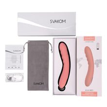 Vibrator interactiv SVAKOM AVA NEO, control prin aplicație, 5 funcții de penetrare automată, 5 funcții de vibrație, roz