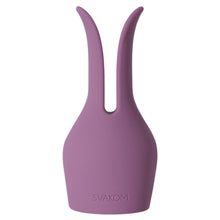 Aparat de masaj interactiv SVAKOM Emma Neo 2, vibrator wand cu funcție de încălzire, control prin aplicație, mov