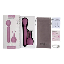 Aparat de masaj interactiv SVAKOM Emma Neo 2, vibrator wand cu funcție de încălzire, control prin aplicație, mov