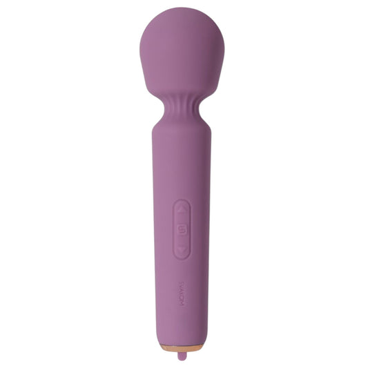 Aparat de masaj interactiv SVAKOM Mini Emma Neo, vibrator wand cu 6 funcții de vibrație, control prin aplicație, mov