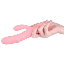 Vibrator rabbit interactiv SVAKOM MORA NEO, cu inel din perle cu 3 funcții de masaj, control prin aplicație, roz
